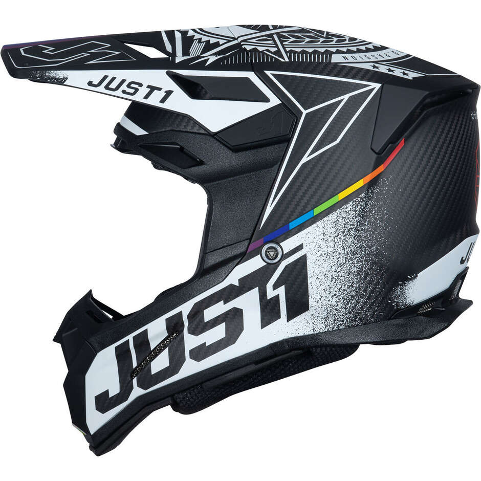 Just1 J22 Carbon, der Speed Side Cross Enduro Motorradhelm aus Carbon