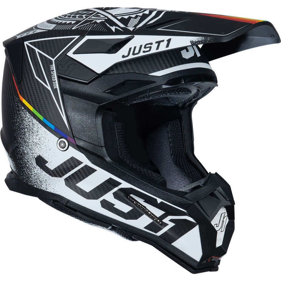 Just1 J22 Carbon, der Speed Side Cross Enduro Motorradhelm aus Carbon