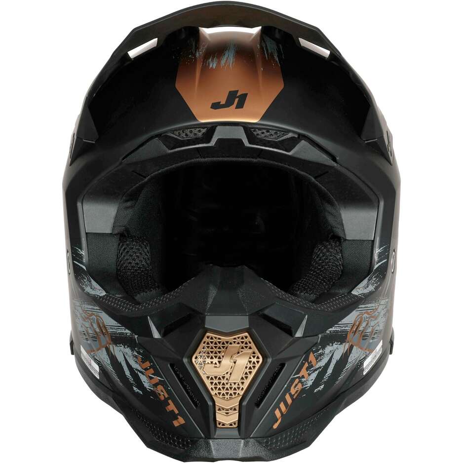 Just1 J40 06 Cross Enduro Motorcycle Helmet Panter Matt Black