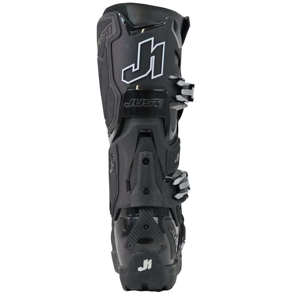 Just1 JBX-R Solid Black Cross Enduro Motorcycle Boots