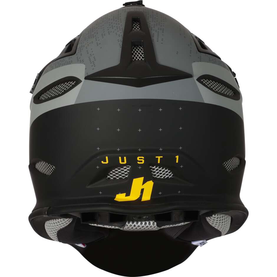 Just1 JDH MTB Integral Bike Helmet + Mips Dual Gray Fluo Yellow Carbon Matt