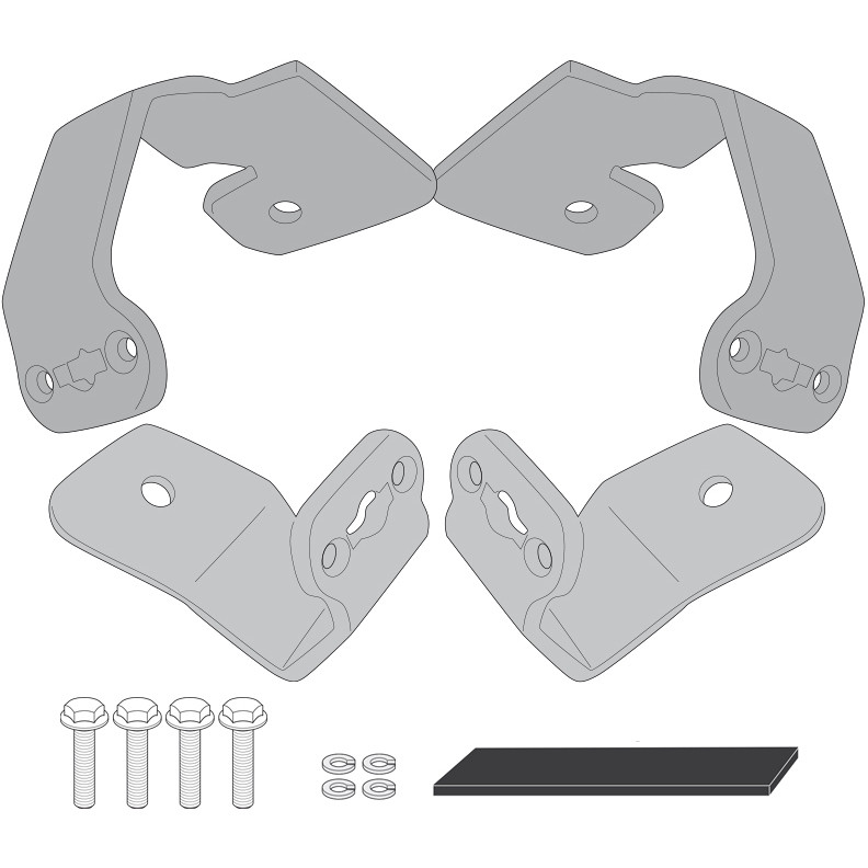 Kappa 1192KITK Mounting Kit to Mount KLO1192MK / KLO1192CAM / KLX1192 Without the 1192FZ attack for Honda NC750X 21-