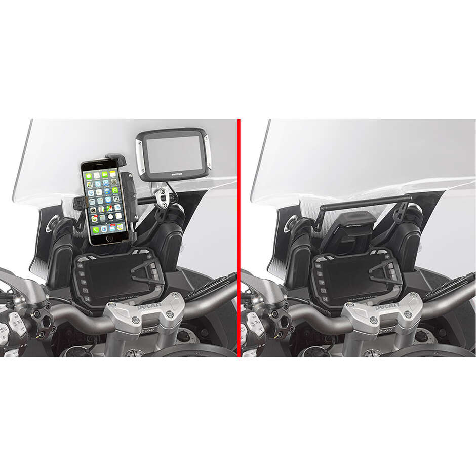 Kappa KFB7408 Windshield Crossmember for Various Ducati Multistrada Models in Description