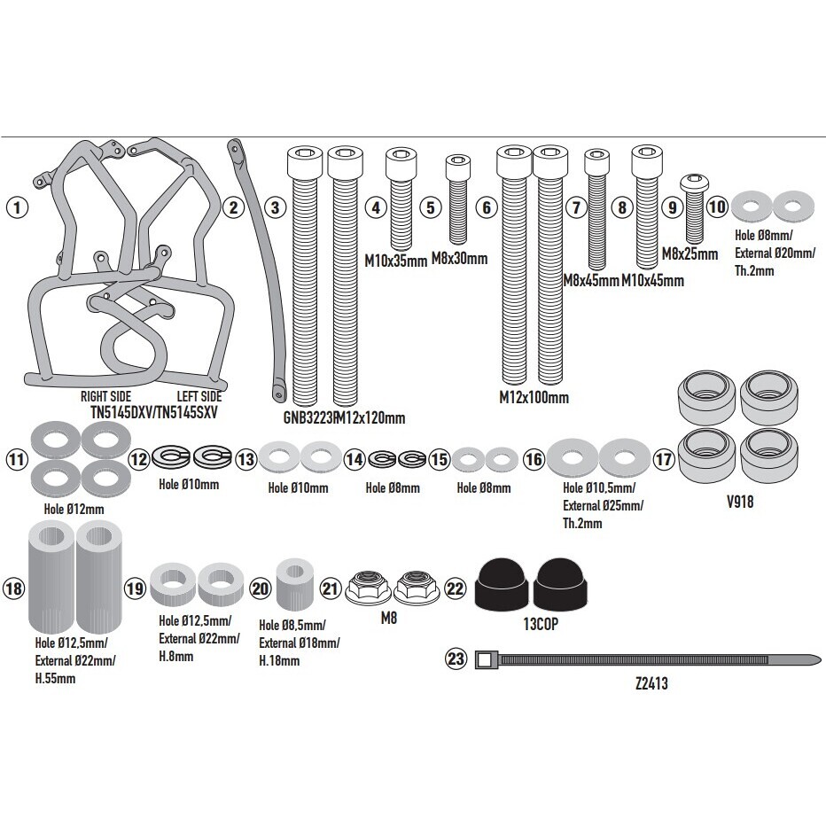 Kappa KN5145 Crash Bars for BMW F 900 GS (2024-2025)