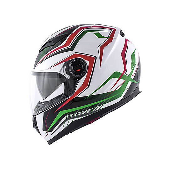 Kappa KV-27 Full Face Motorcycle Helmet Denver Green Red White