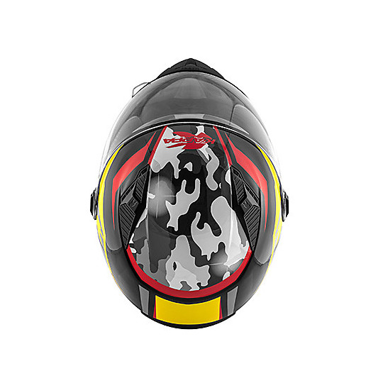 Kappa KV-27 Full Face Motorcycle Helmet Denver Skull Free Ride Yellow