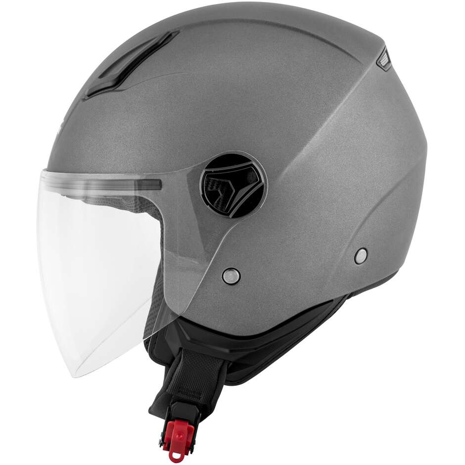 Kappa KV28 S Single Color Titanium Jet Motorcycle Helmet