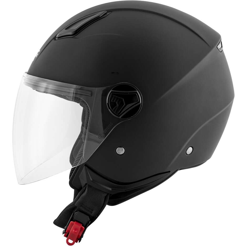 Kappa KV28S Jet Motorcycle Helmet Single Color Black