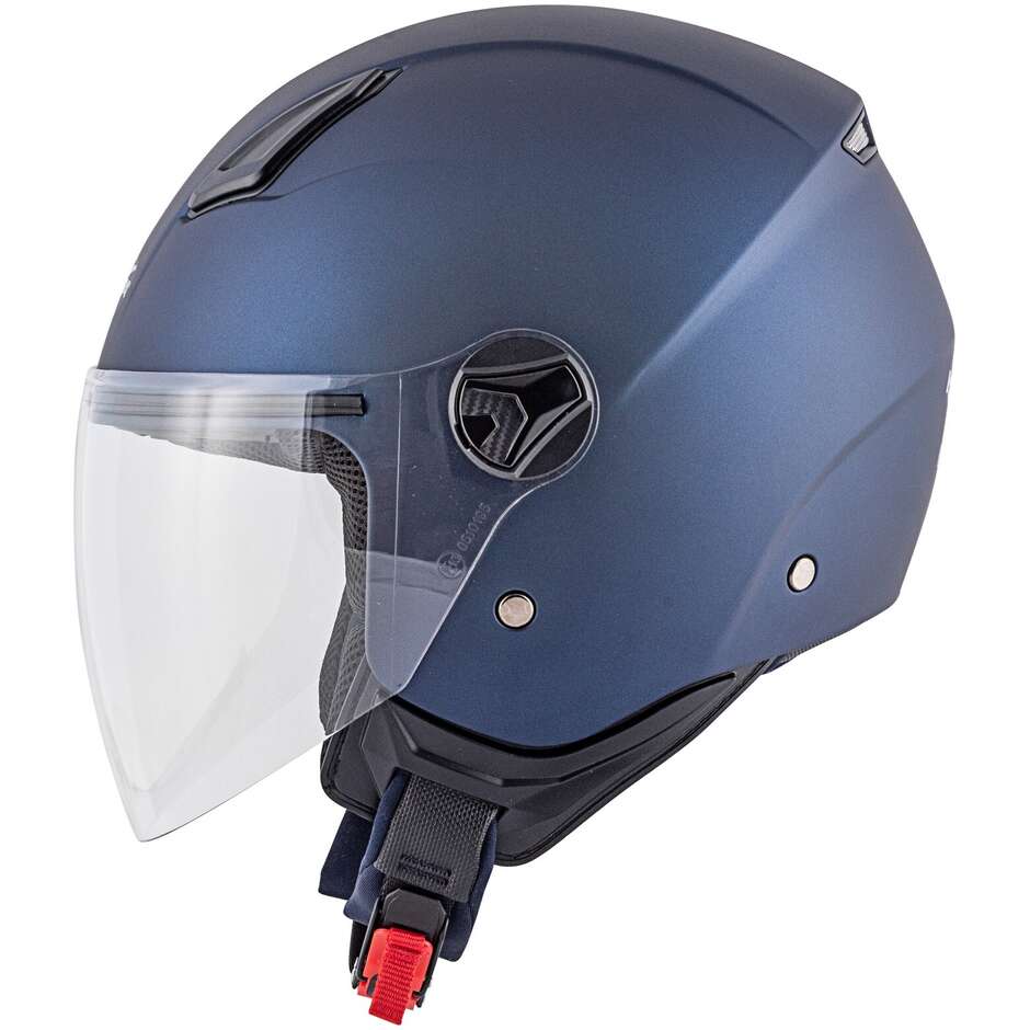 Kappa KV28S Jet Motorcycle Helmet Single Color Blue