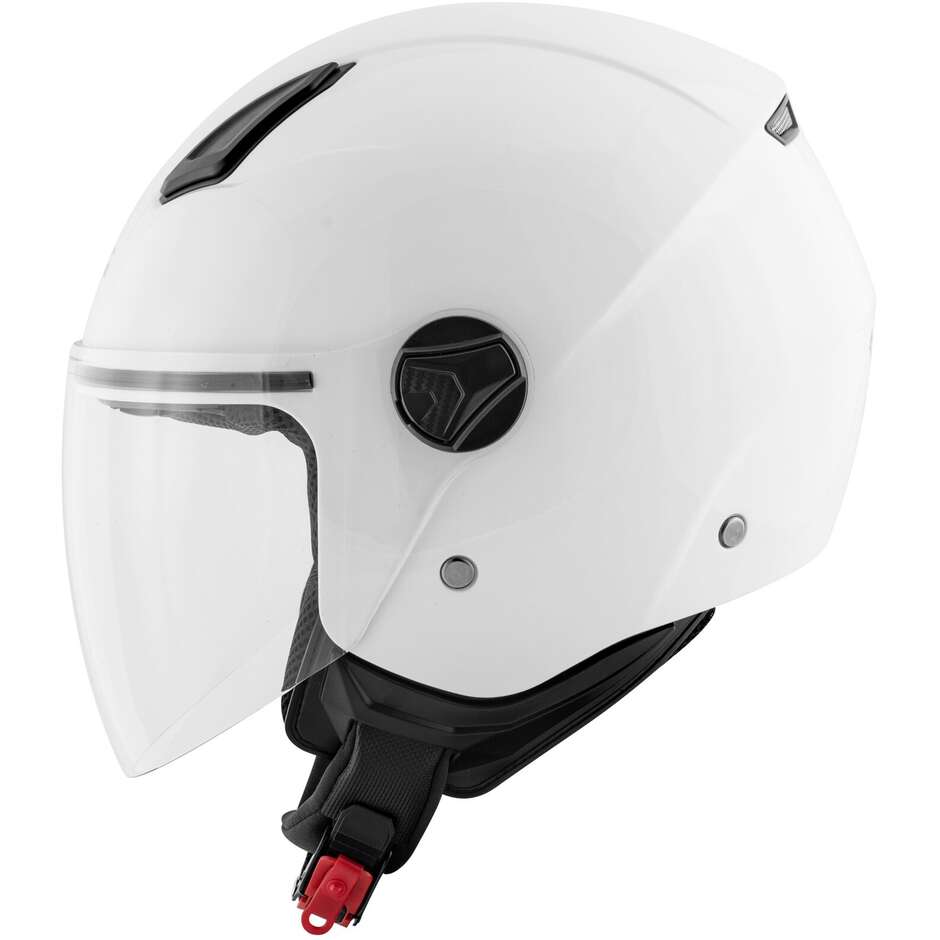 Kappa KV28S Jet Motorcycle Helmet Single Color White