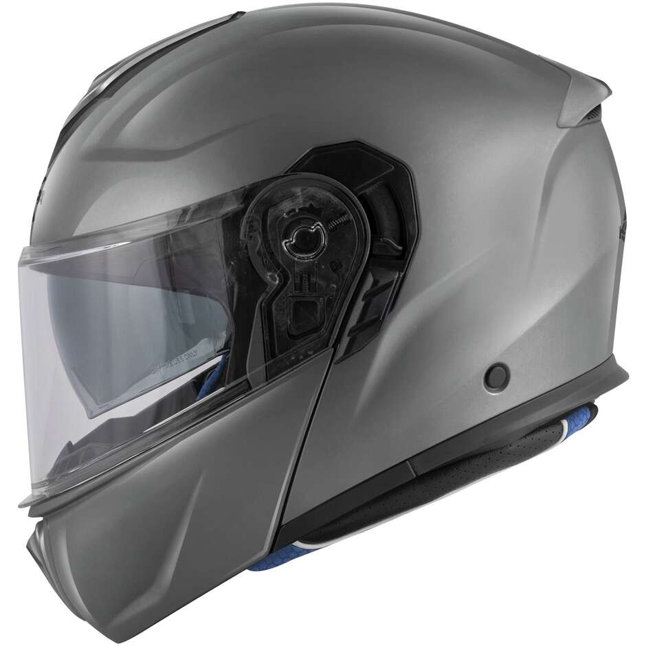 Kappa KV50 B Solid Glossy Gray Modular Motorcycle Helmet