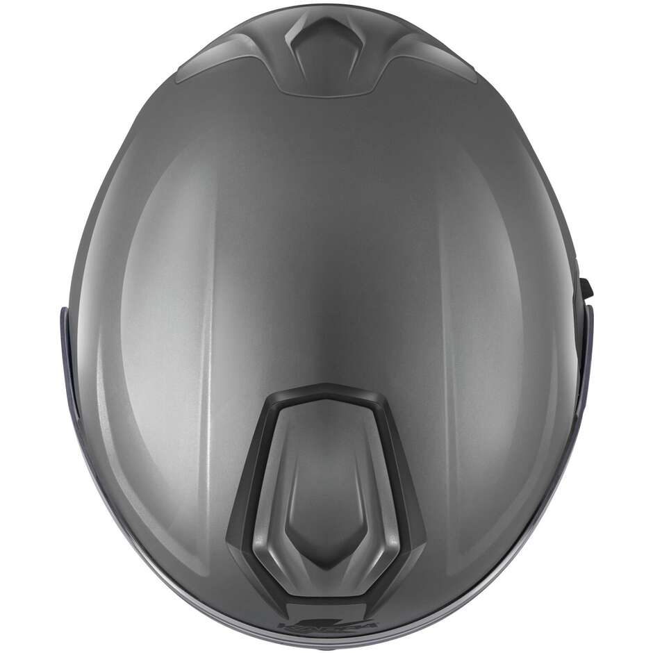 Kappa KV50 B Solid Glossy Gray Modular Motorcycle Helmet