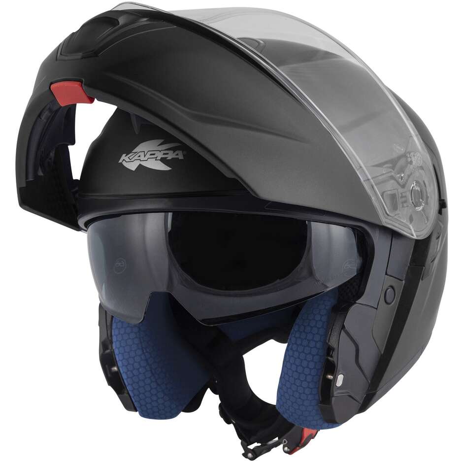 Kappa KV50 B Solid Matt Black Modular Motorcycle Helmet