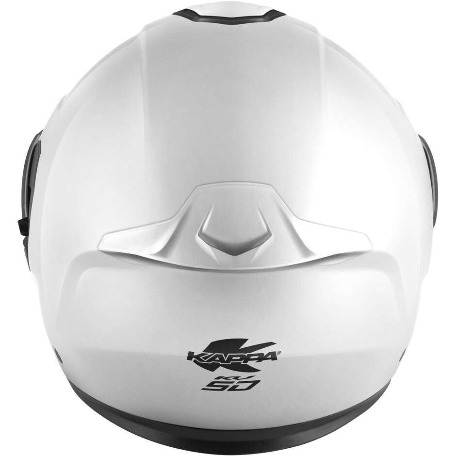 Kappa KV50 B Solid White Modular Motorcycle Helmet