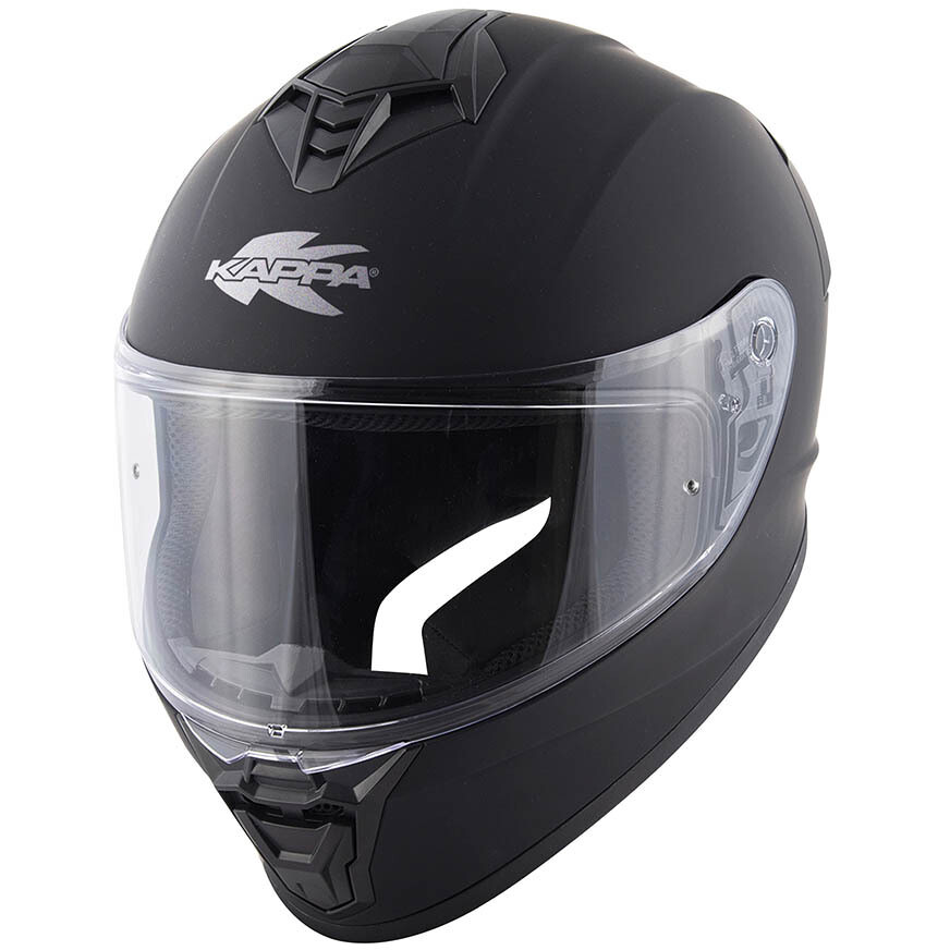 Kappa KV51 Full Face Motorcycle Helmet, Matte Black