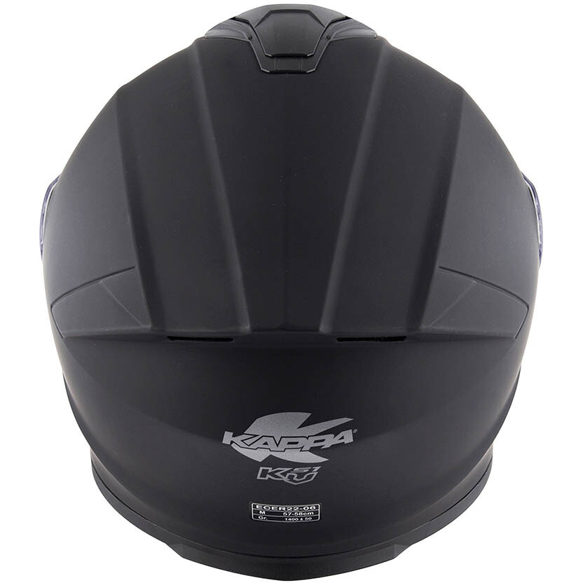 Kappa KV51 Full Face Motorcycle Helmet, Matte Black