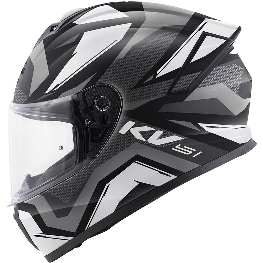 Kappa KV51 INSERT Integralhelm für Motorräder, Weiß/Schwarz