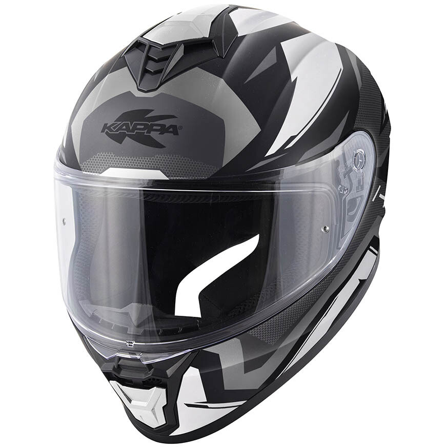 Kappa KV51 INSERT Integralhelm für Motorräder, Weiß/Schwarz