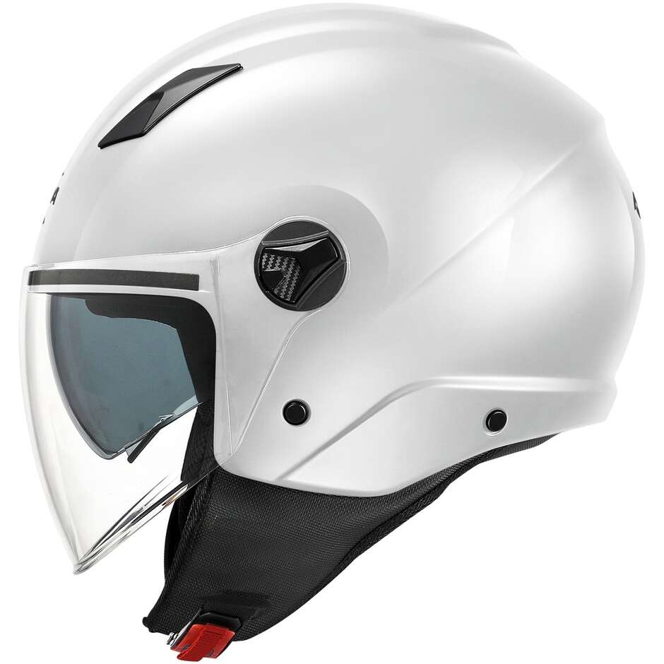 Kappa KV57 Glossy White Motorcycle Jet Helmet