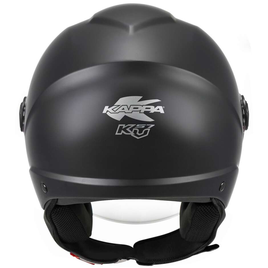 Kappa KV57 Matt Black Motorcycle Jet Helmet