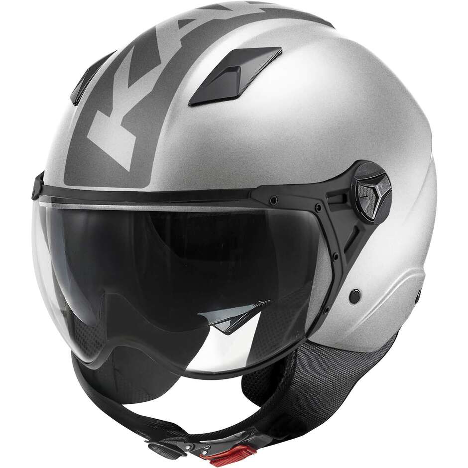 Kappa KV57 STRIKER Jet Motorradhelm Titan Silber