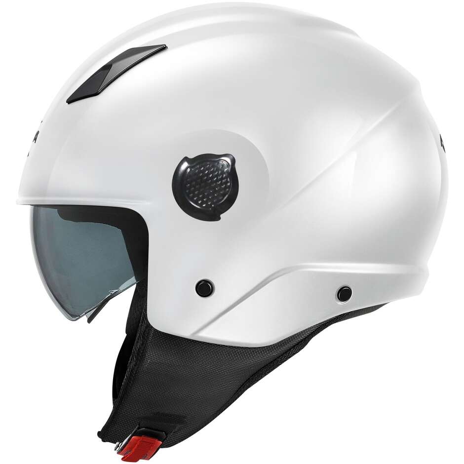 Kappa KV58 Glossy White Motorcycle Jet Helmet