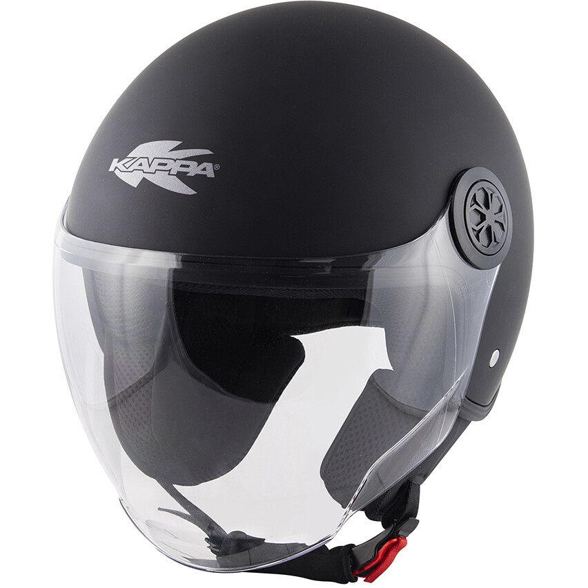 Casque de moto Kappa KV59 Demi-Jet, noir mat