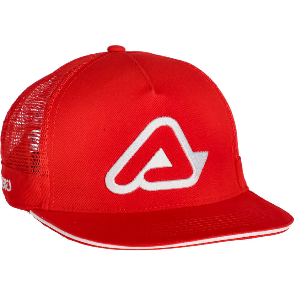 Kappe Acerbis CAP C LOGO Rot Weiß