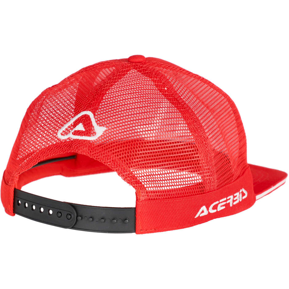 Kappe Acerbis CAP C LOGO Rot Weiß