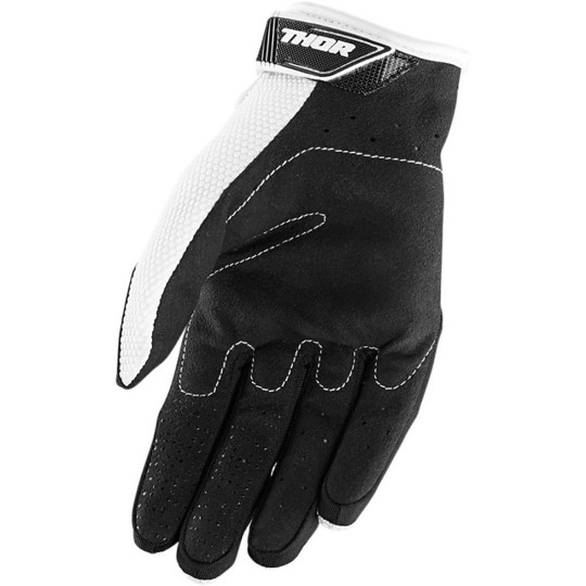 Kinder Moto Cross Enduro Handschuhe Thor Spectrum Youth S20 Schwarz Weiß