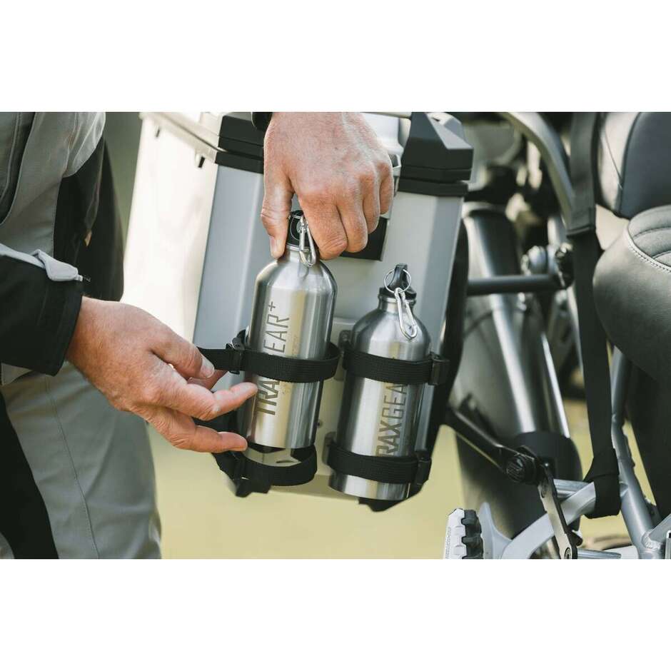 Kit 2 bouteilles Trax argentées SW-Motech ALK.00.165.30800/S