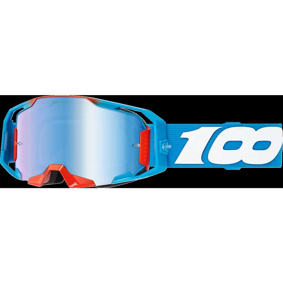 KIT 2 Masques Motocross Enduro 100% ARMATIC LE JETT LAWRENCE Rose Bleu