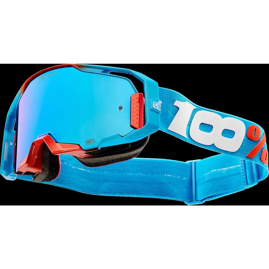 KIT 2 Masques Motocross Enduro 100% ARMATIC LE JETT LAWRENCE Rose Bleu