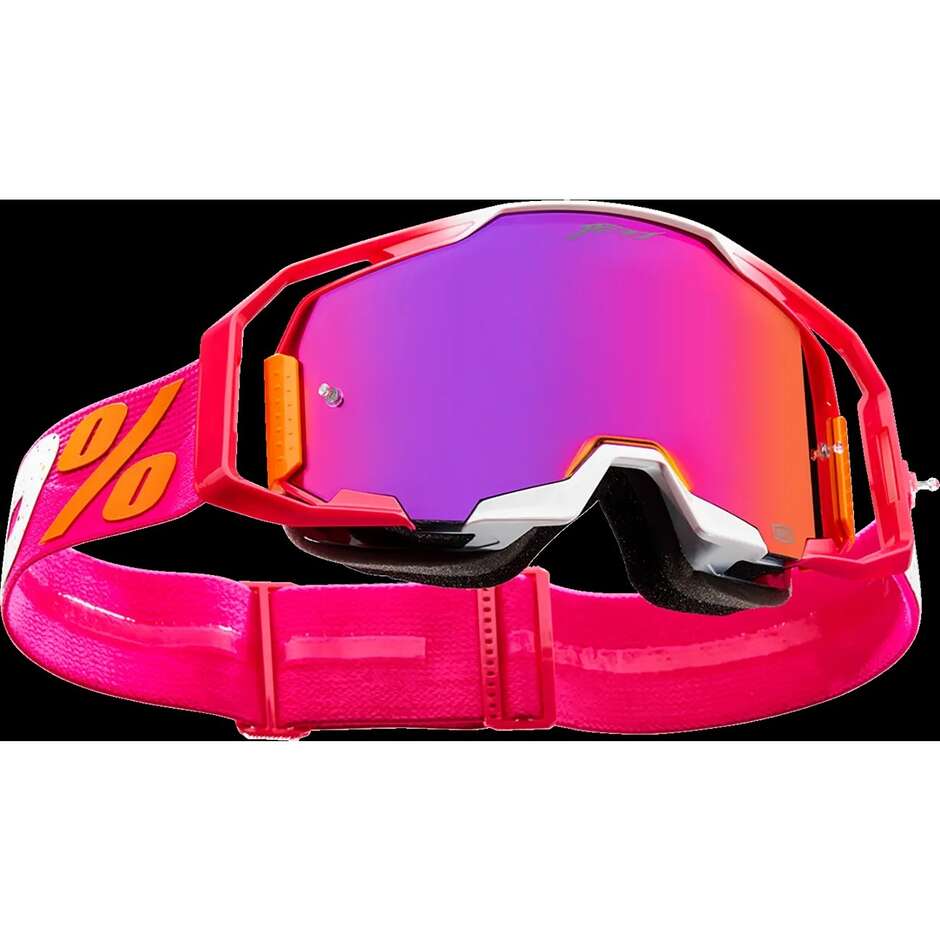 KIT 2 Masques Motocross Enduro 100% ARMATIC LE JETT LAWRENCE Rose Bleu