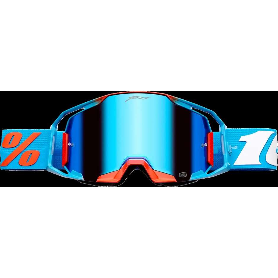 KIT 2 Masques Motocross Enduro 100% ARMATIC LE JETT LAWRENCE Rose Bleu