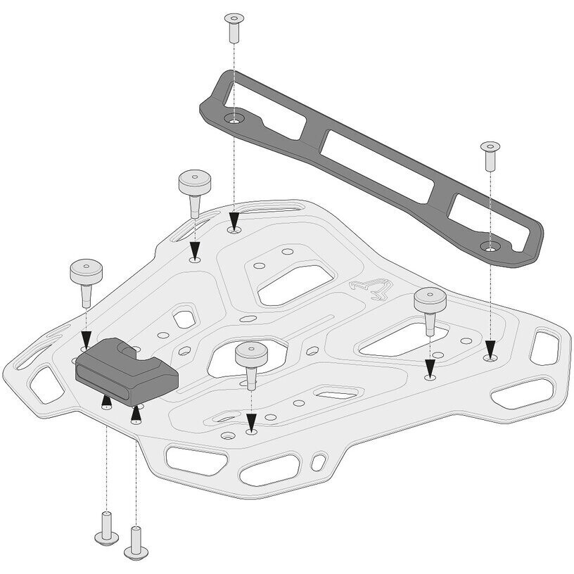 Kit adaptateur ADVENTURE-RACK Sw-Motech GPT.00.152.35800/B pour SHAD 2