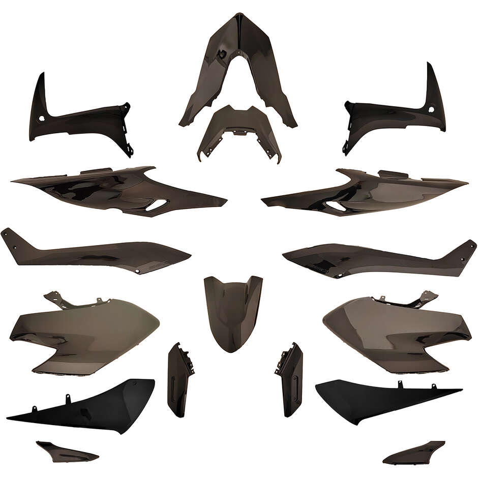 Kit Carene Nero Lucido 17Pz Per YAMAHA T-MAX 560 (2020-2 taglia un