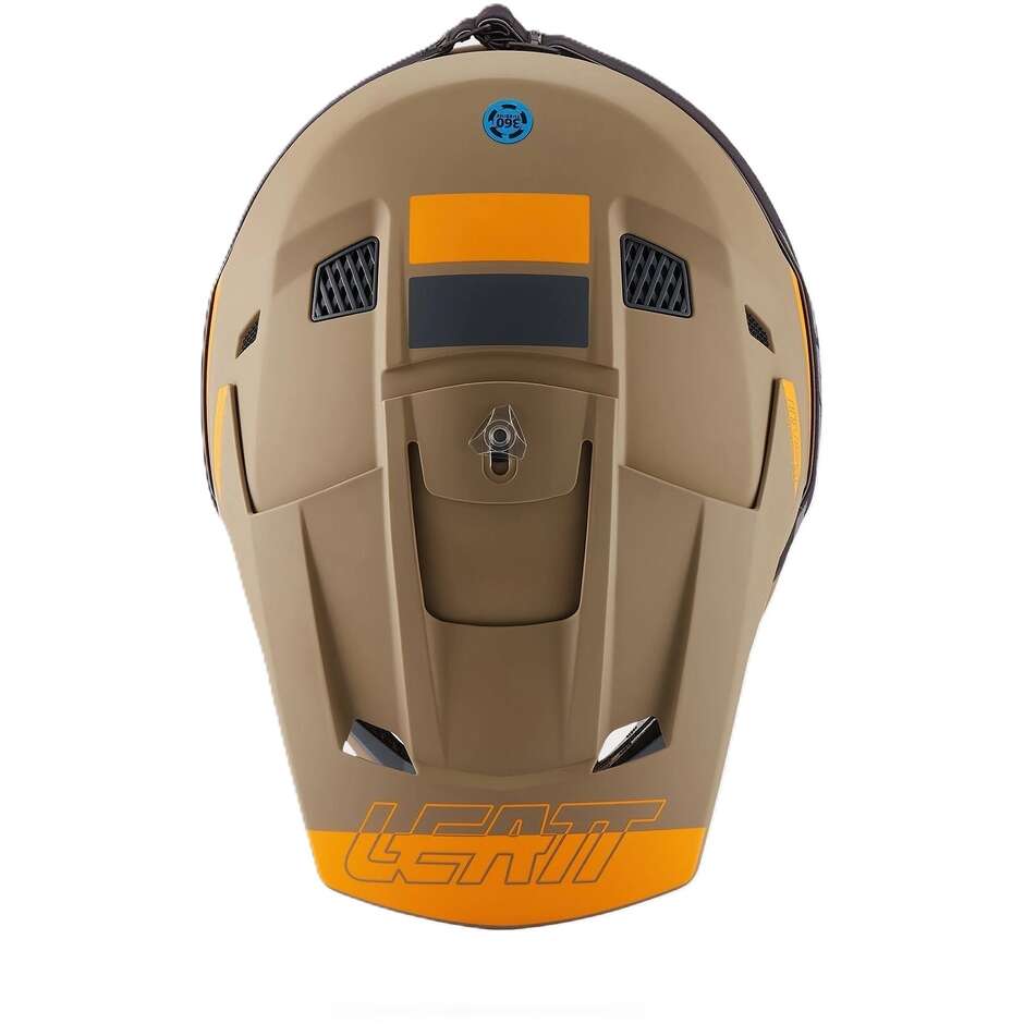 Kit Casco Moto Cross Leatt 3.5 Marrone