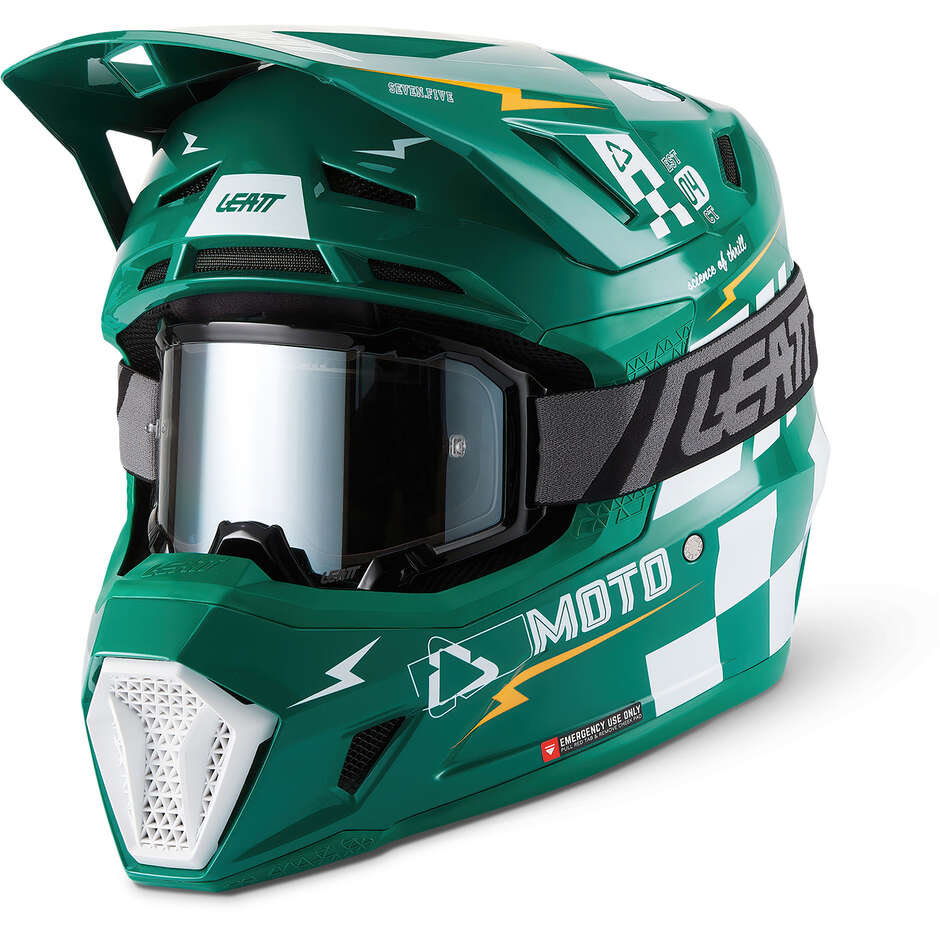 Kit Casco Moto Cross Leatt 7.5 Verde