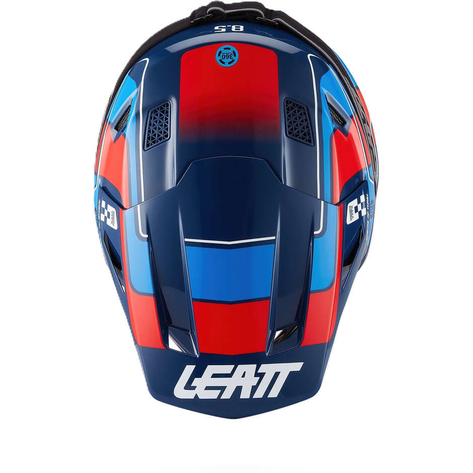 Kit Casco Moto Cross Leatt 8.5 Blu
