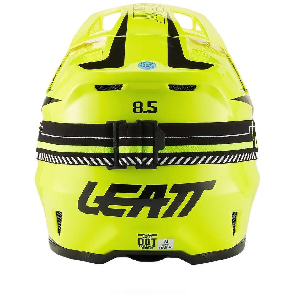 Kit Casco Moto Cross Leatt 8.5 Giallo