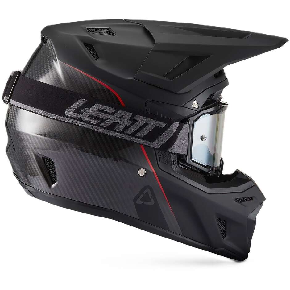 Kit Casco Moto Cross Leatt 9.5 Carbon/Nero