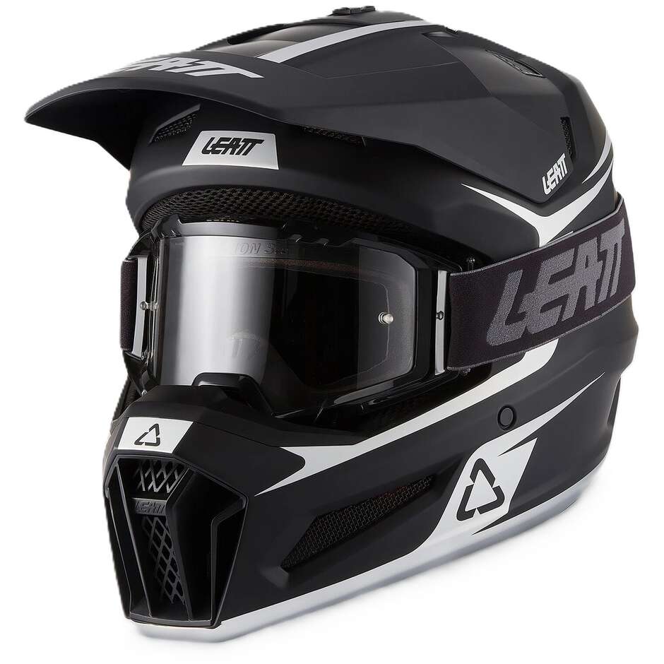 Leatt 3.5 Black Motorcycle Helmet Kit