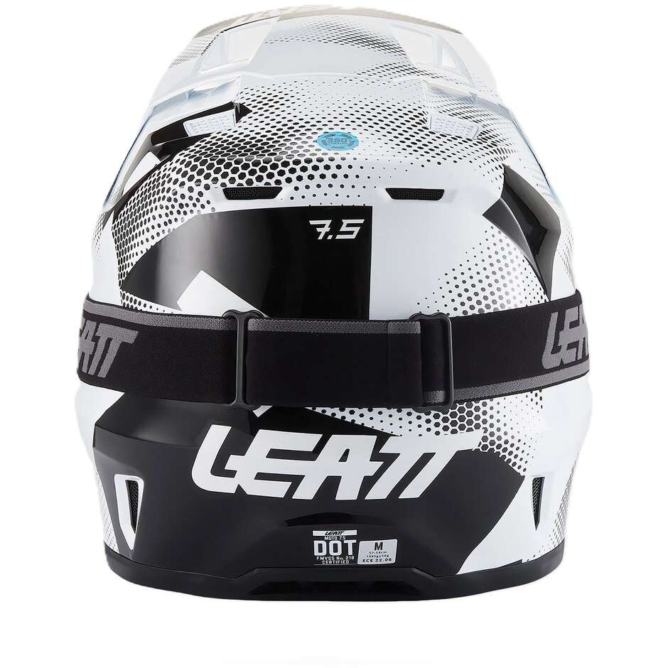 Kit casque de motocross Leatt 7.5 blanc