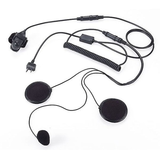 Kit casque pilote pour interphone Midland M46 pour casque intégral
