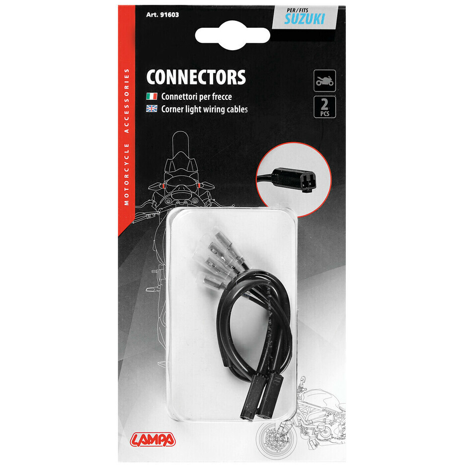 Kit Connecteur pour Clignotants / Flèches Lampa Moto Suzuki