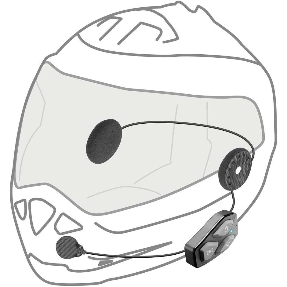Kit Coppia di Interfoni Moto Bluetooth Cellular Line U-COM 3 - (x 2 Caschi)