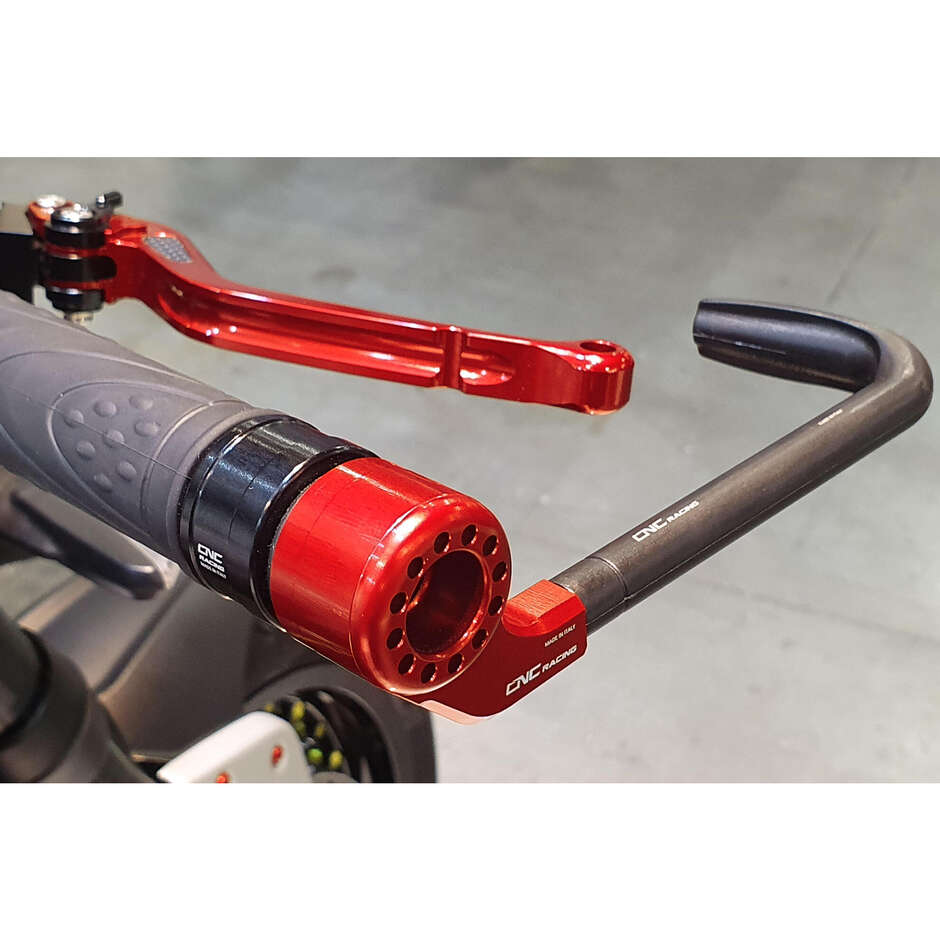 Kit d'adaptateurs de rétroviseurs, de contrepoids et de protections de levier MRA04 pour MV Agusta Dragster CNC Racing Noir