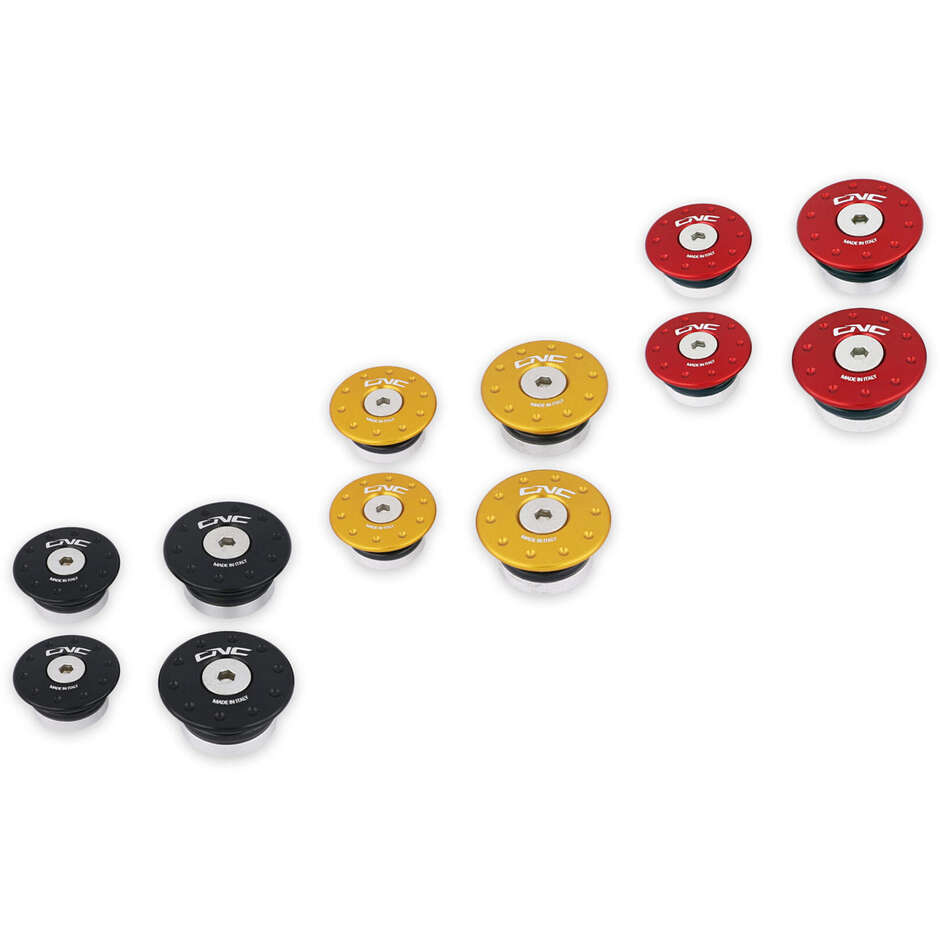 Kit de capuchons de cadre rouges CNC Racing TT369 Ducati DesertX