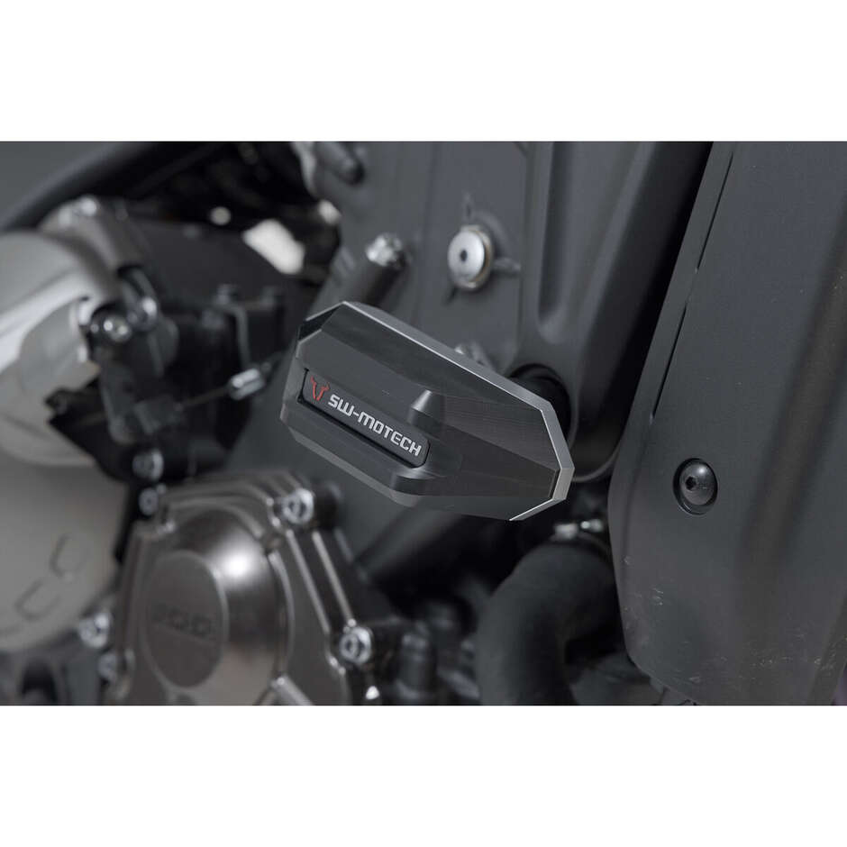 Kit de curseur de cadre noir STP.06.590.11200/B pour Yamaha Tracer 9 (20-)